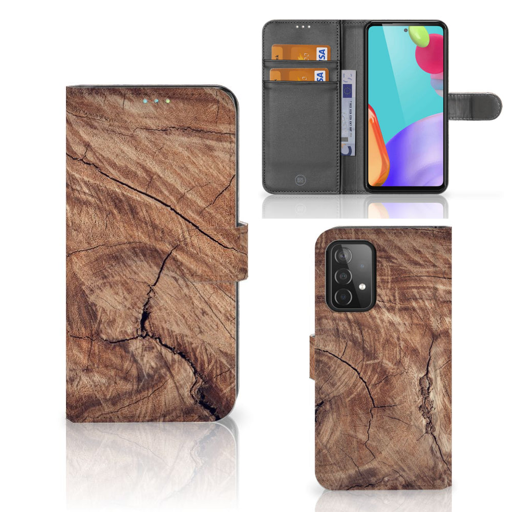 Samsung Galaxy A52 Book Style Case Tree Trunk