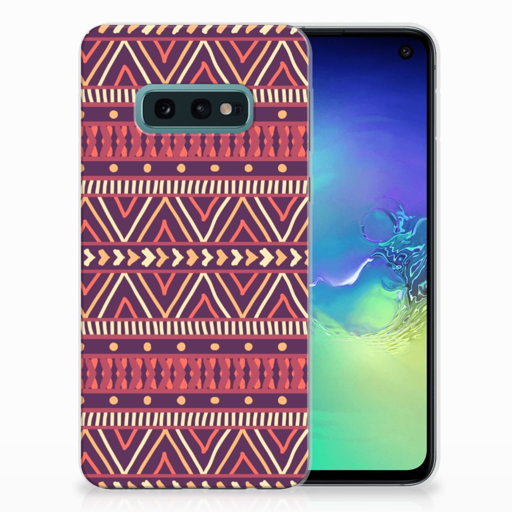 Samsung Galaxy S10e TPU bumper Aztec Paars