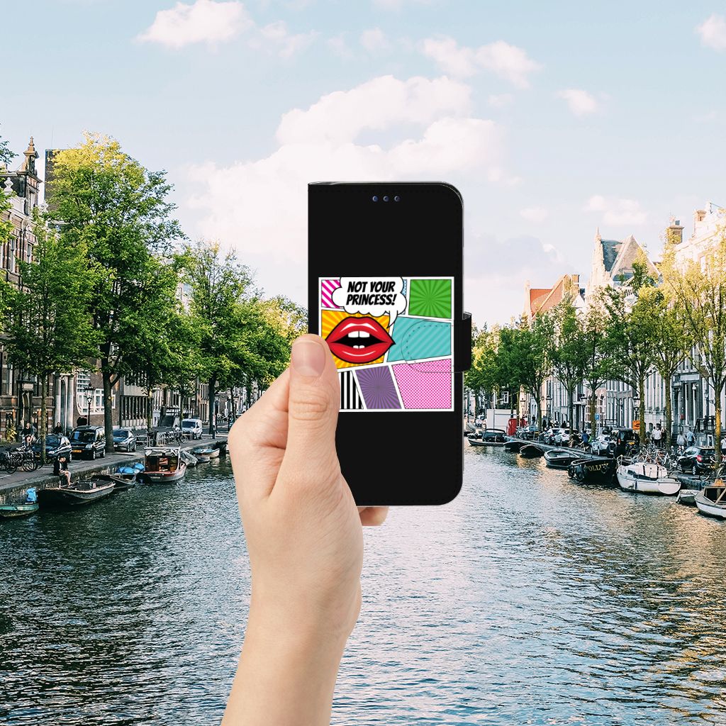 Samsung Galaxy A30 Wallet Case met Pasjes Popart Princess