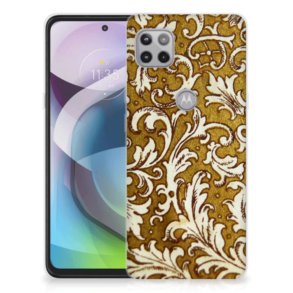 Siliconen Hoesje Motorola Moto G 5G Barok Goud B2C Telecom