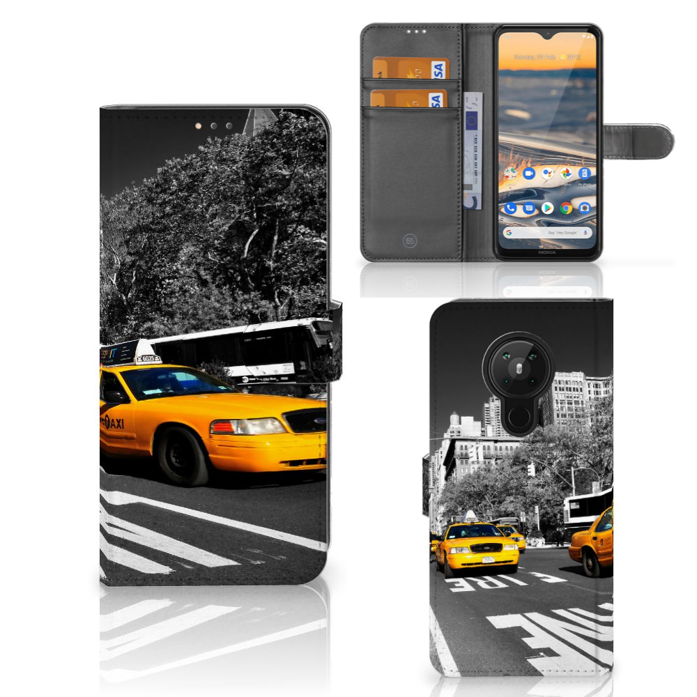 Nokia 5.3 Flip Cover New York Taxi