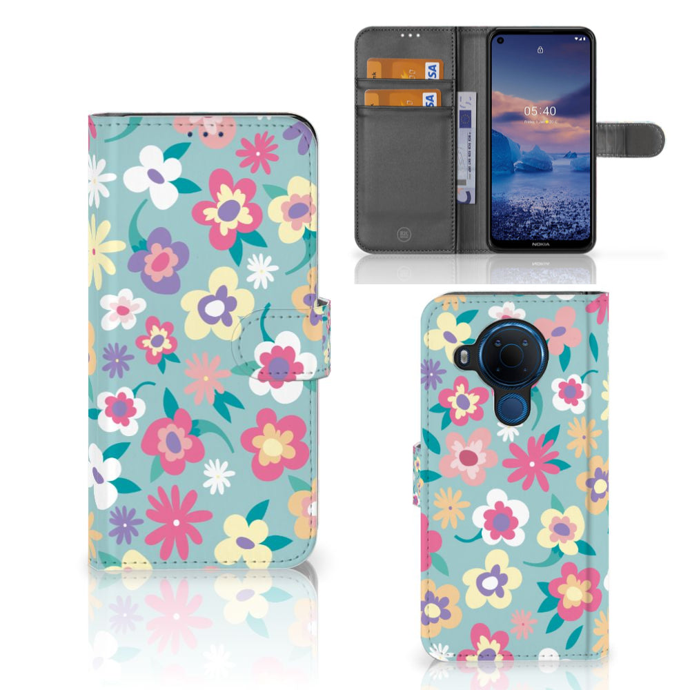Nokia 5.4 Hoesje Flower Power