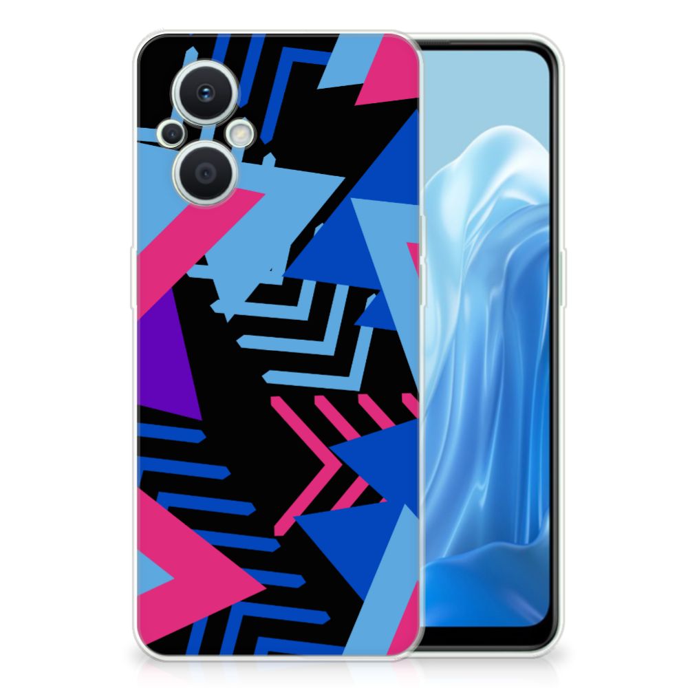 OPPO Reno8 Lite TPU Hoesje Funky Triangle B2C Telecom