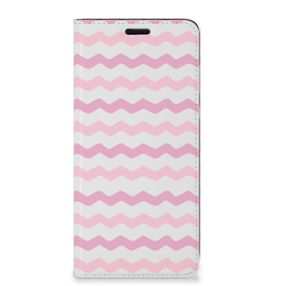 Samsung Galaxy S9 Plus Hoesje met Magneet Waves Roze