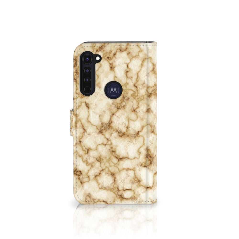 Motorola Moto G Pro Bookcase Marmer Goud