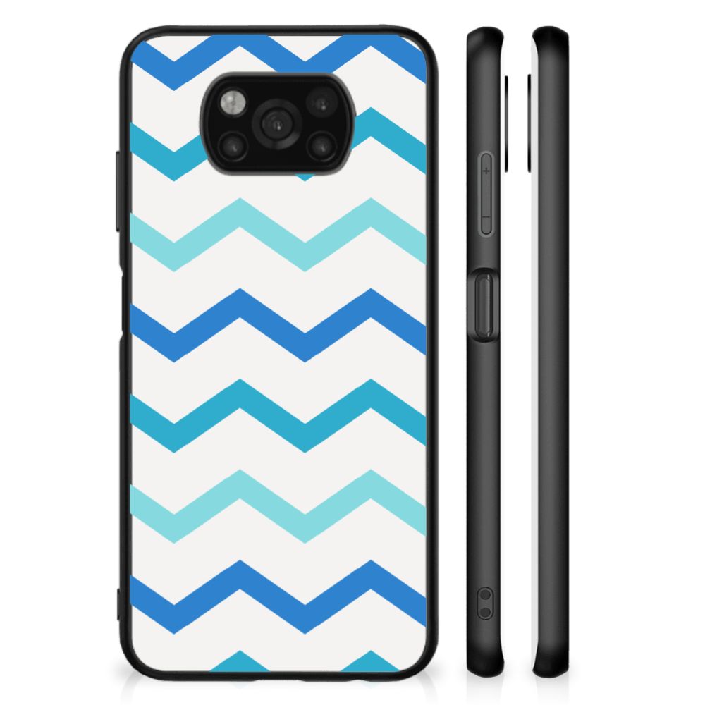 Xiaomi Poco X3 | X3 Pro Back Case Zigzag Blauw B2C Telecom