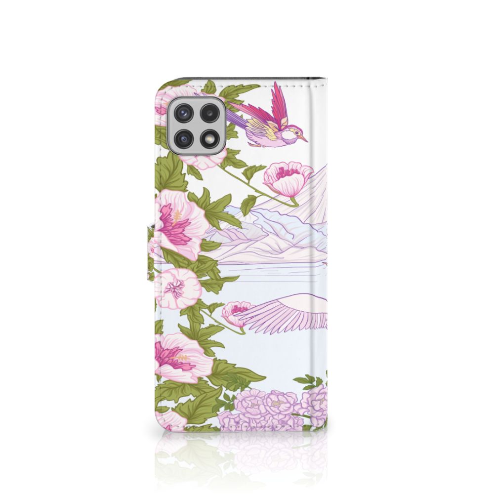 Samsung Galaxy A22 5G Telefoonhoesje met Pasjes Bird Standing