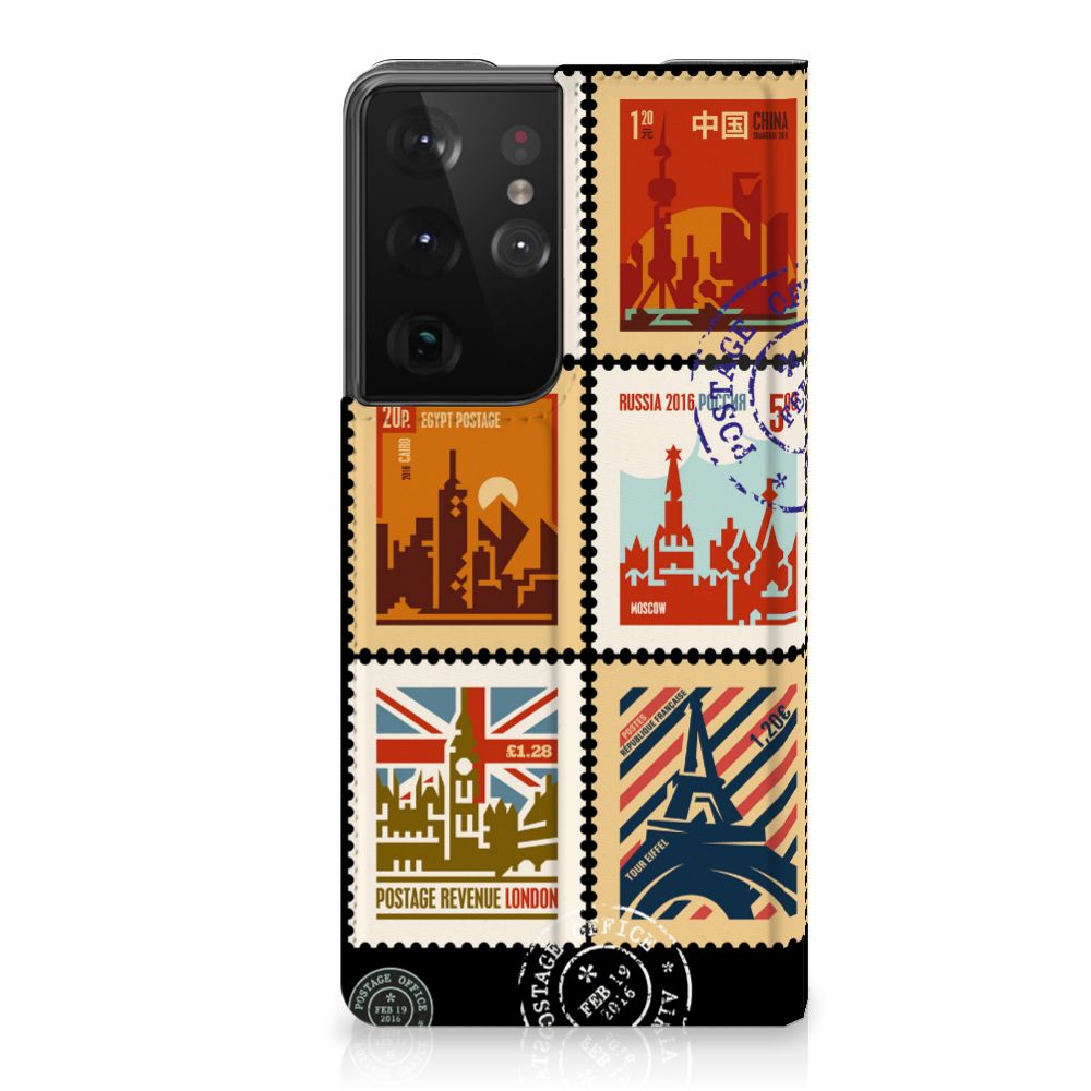 Samsung Galaxy S21 Ultra Book Cover Postzegels - B2C Telecom