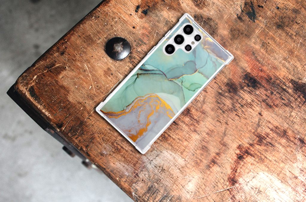 Back Cover voor Samsung Galaxy S22 Ultra Watercolor Mix B2C Telecom