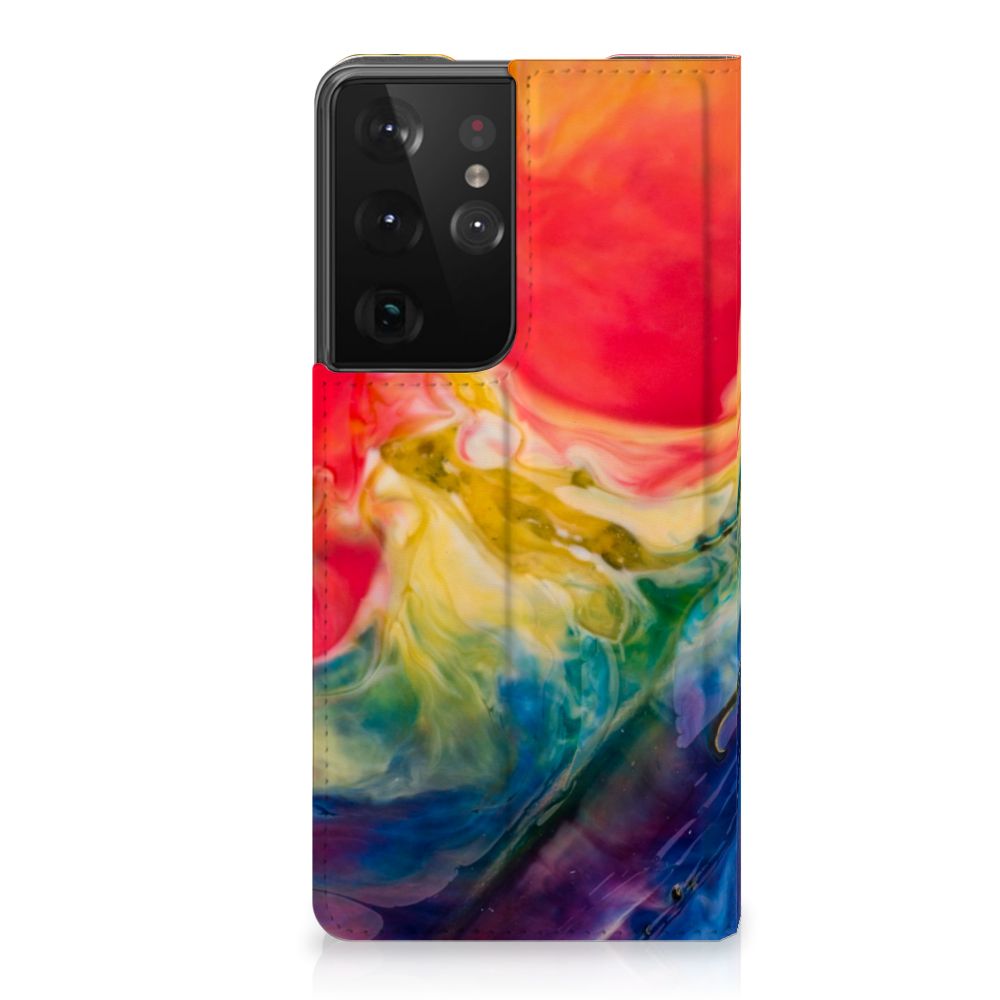 Bookcase Samsung Galaxy S21 Ultra Watercolor Dark - B2C Telecom