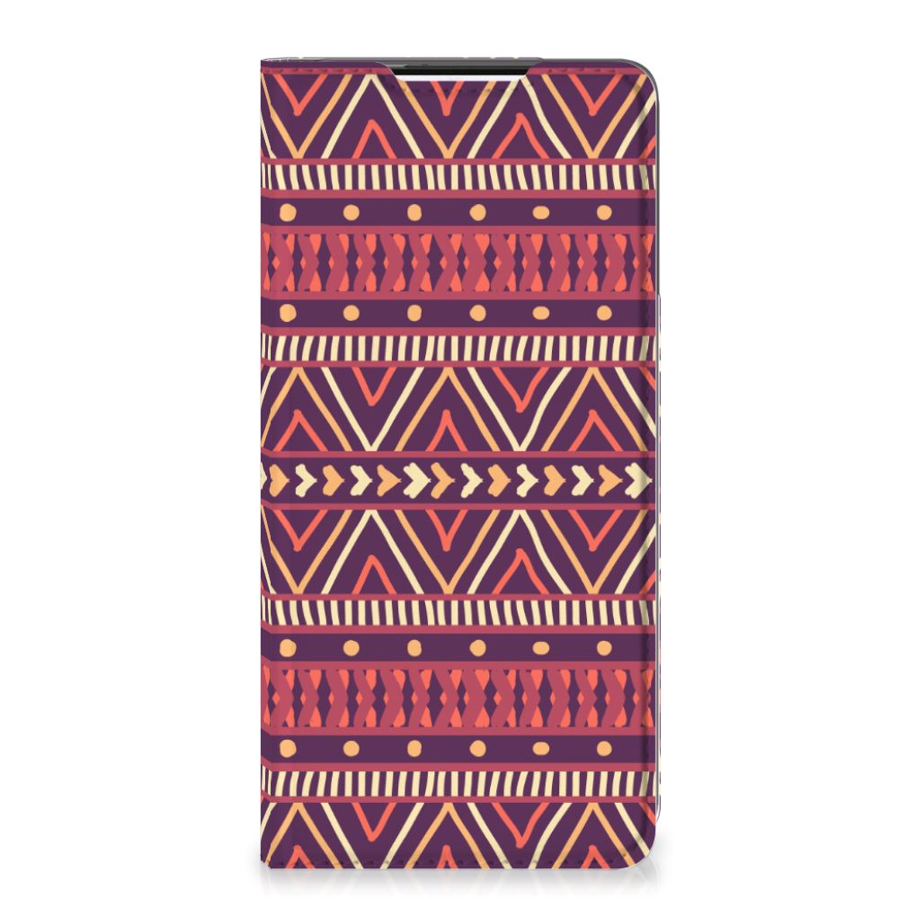Samsung Galaxy S21 Plus Hoesje met Magneet Aztec Paars - B2C Telecom