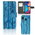 Samsung Galaxy A30 Book Style Case Wood Blue