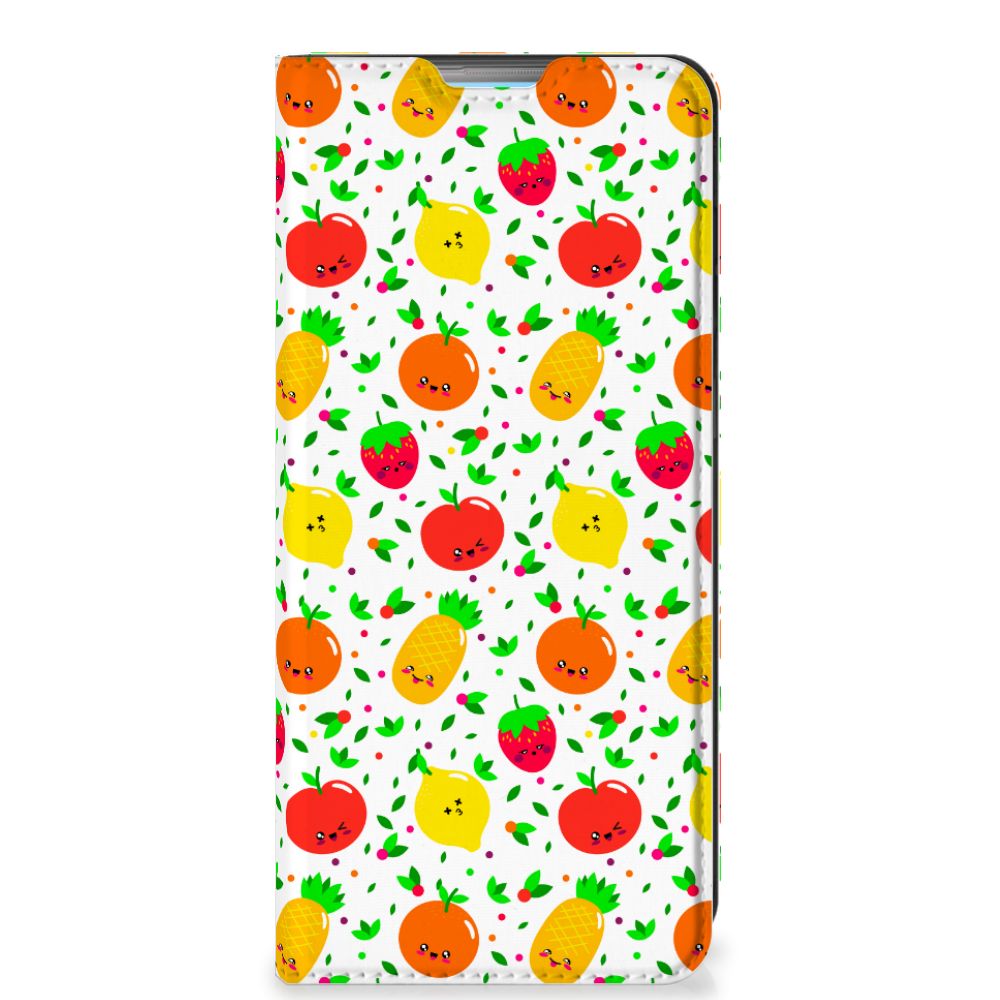 OPPO A74 4G Flip Style Cover Fruits - B2C Telecom