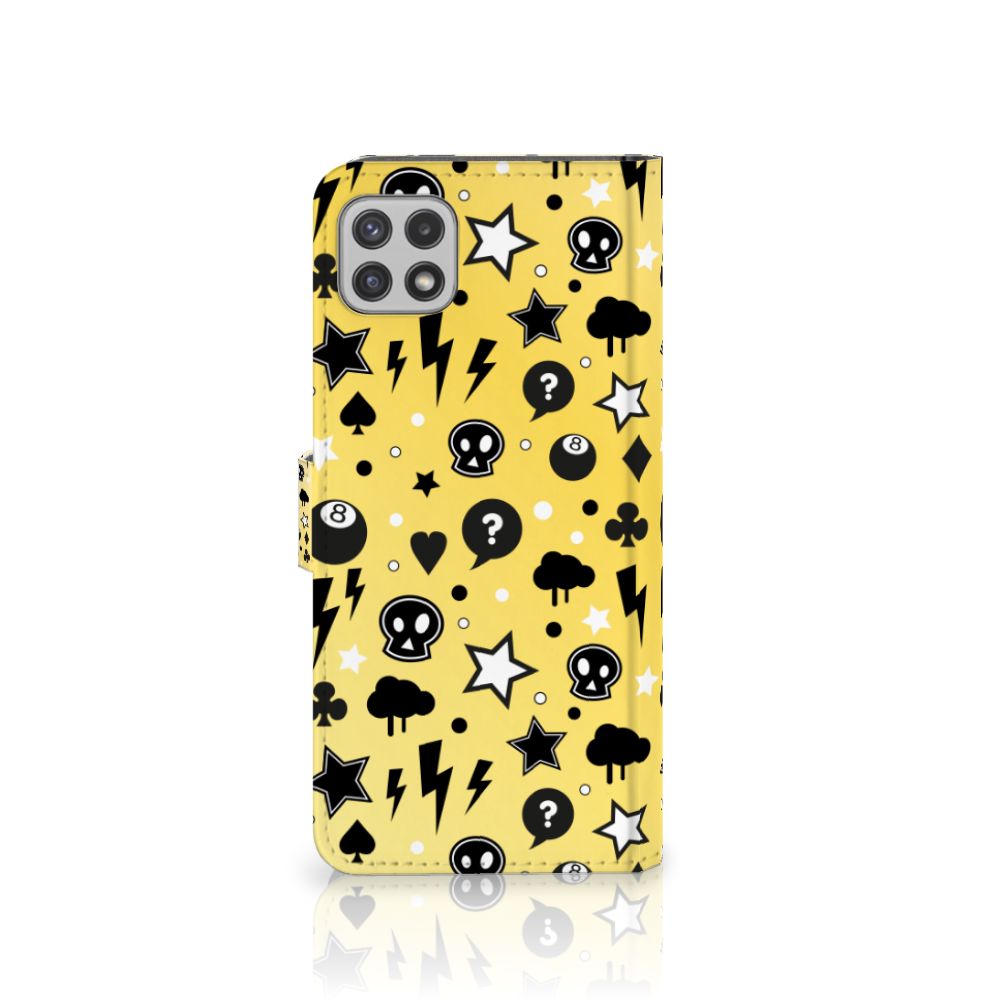 Telefoonhoesje met Naam Samsung Galaxy A22 5G Punk Geel