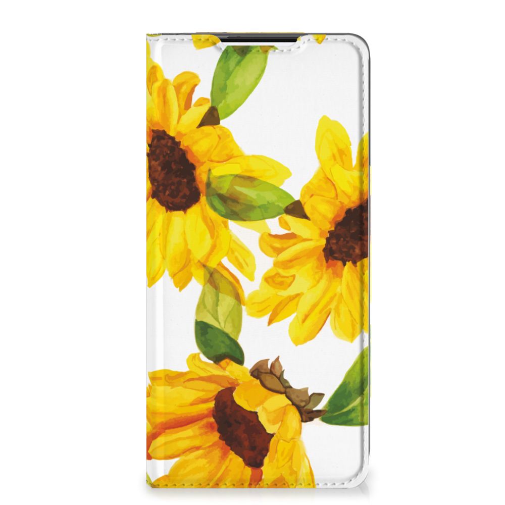 Smart Cover voor Samsung Galaxy S21 Plus Zonnebloemen - B2C Telecom
