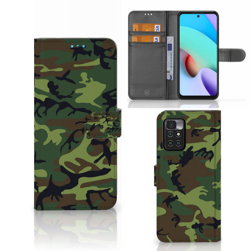 Xiaomi Redmi 10 Telefoon Hoesje Army Dark