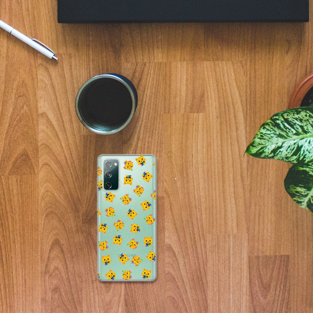 TPU bumper voor Samsung Galaxy S20 FE Katten Emojis B2C Telecom
