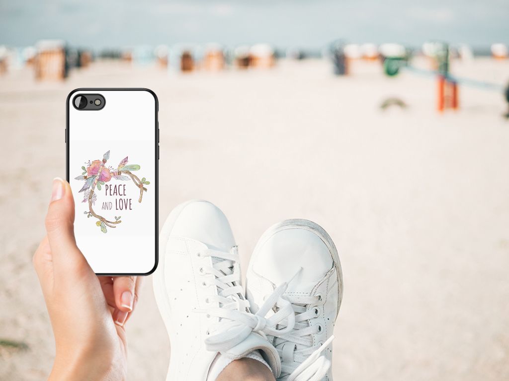 Houd je stijl vast met het iPhone SE 2022 | SE 2020 | 7/8 Hoesje Boho Text, perfect voor elke gelegenheid.