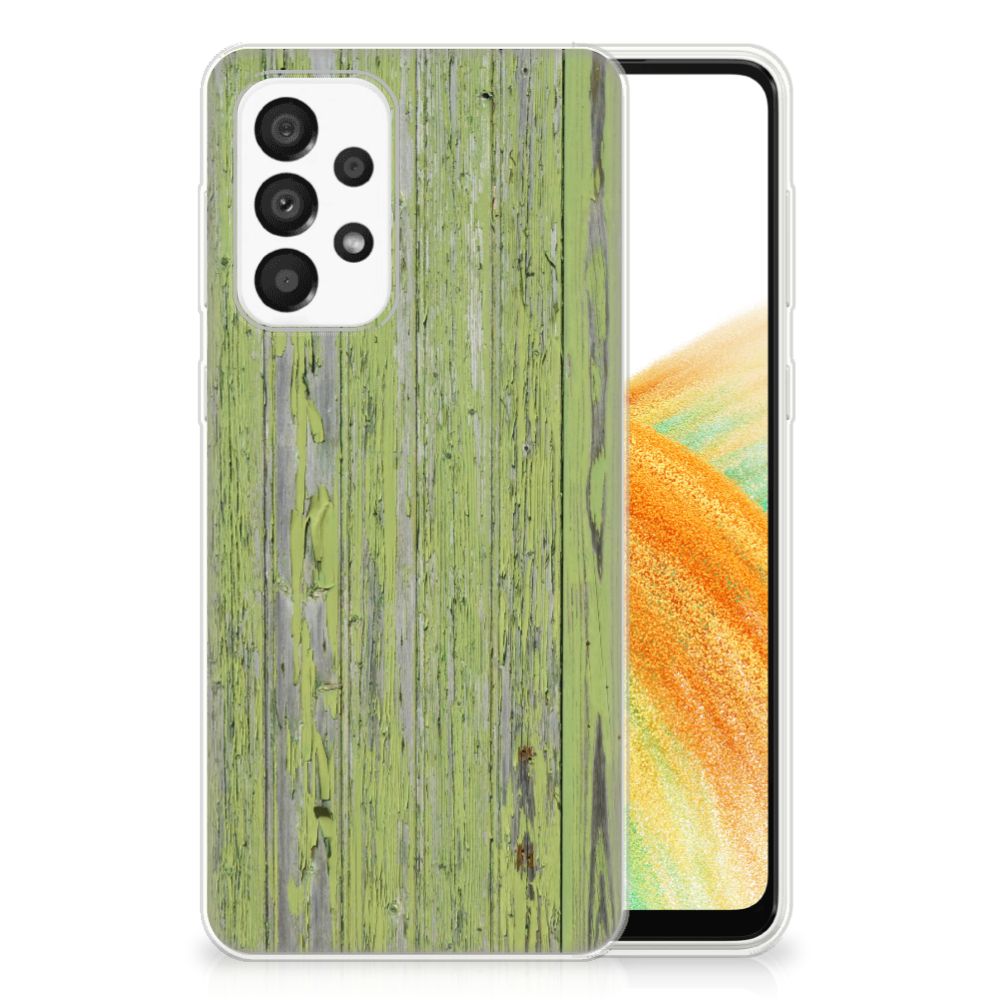 Samsung Galaxy A33 5G Bumper Hoesje Green Wood