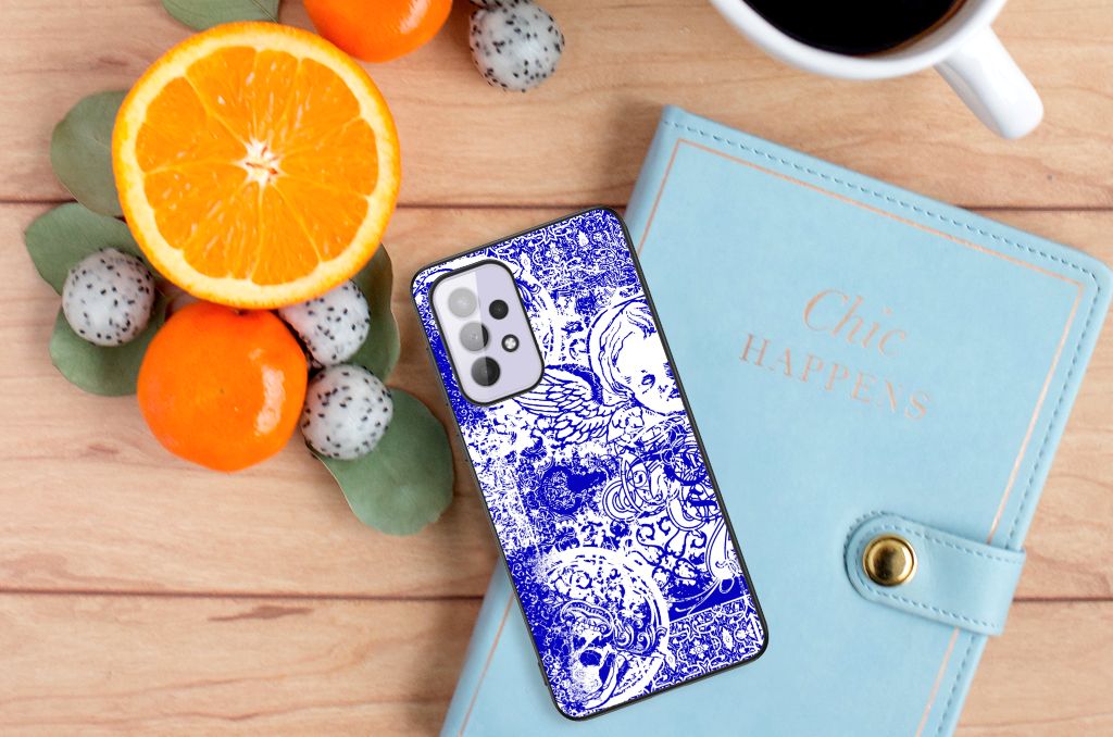 Telefoonhoesje Samsung Galaxy A33 5G Angel Skull Blauw B2C Telecom