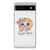 Silicone Back Case Google Pixel 6A Boho Skull B2C Telecom
