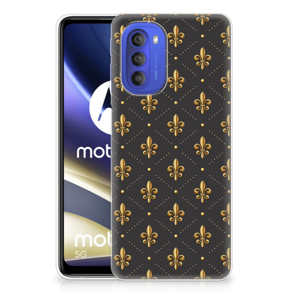 Motorola Moto G51 5G TPU bumper Franse Lelie