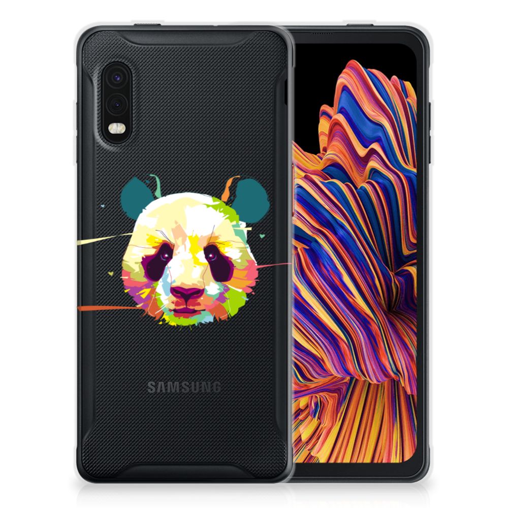 Samsung Xcover Pro Telefoonhoesje met Naam Panda Color