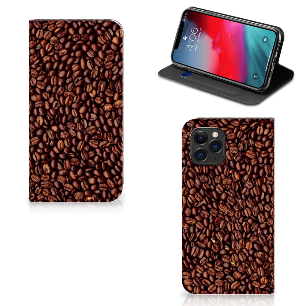 Apple iPhone 11 Pro Flip Style Cover Koffiebonen