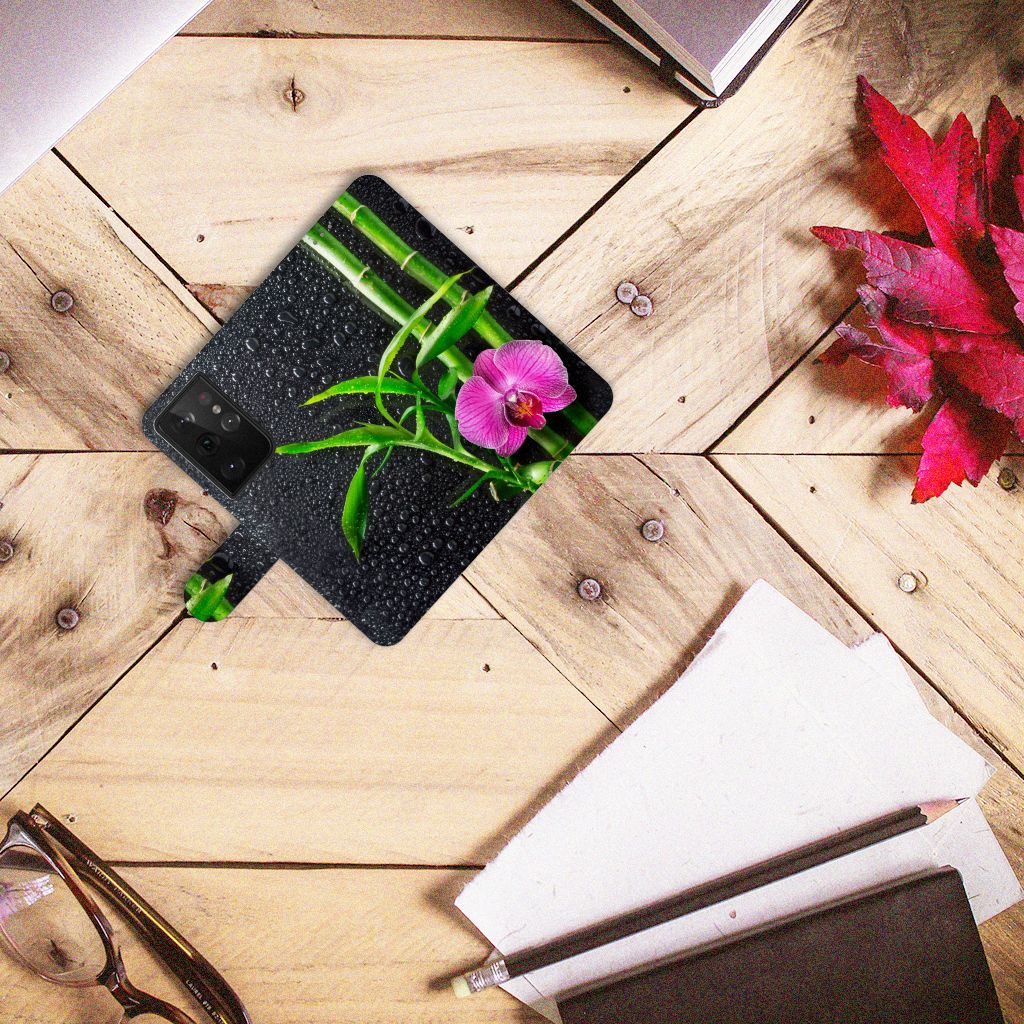 Samsung Galaxy S21 Ultra Hoesje Orchidee