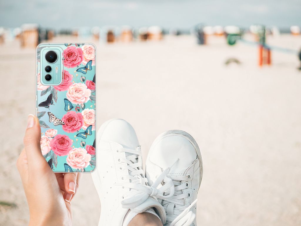 Xiaomi 12 Lite TPU Case Butterfly Roses B2C Telecom