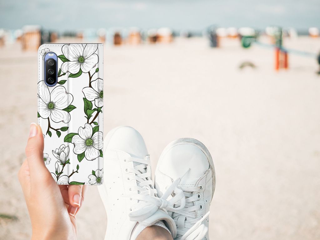 Sony Xperia 10 III Smart Cover Dogwood Flowers - B2C Telecom