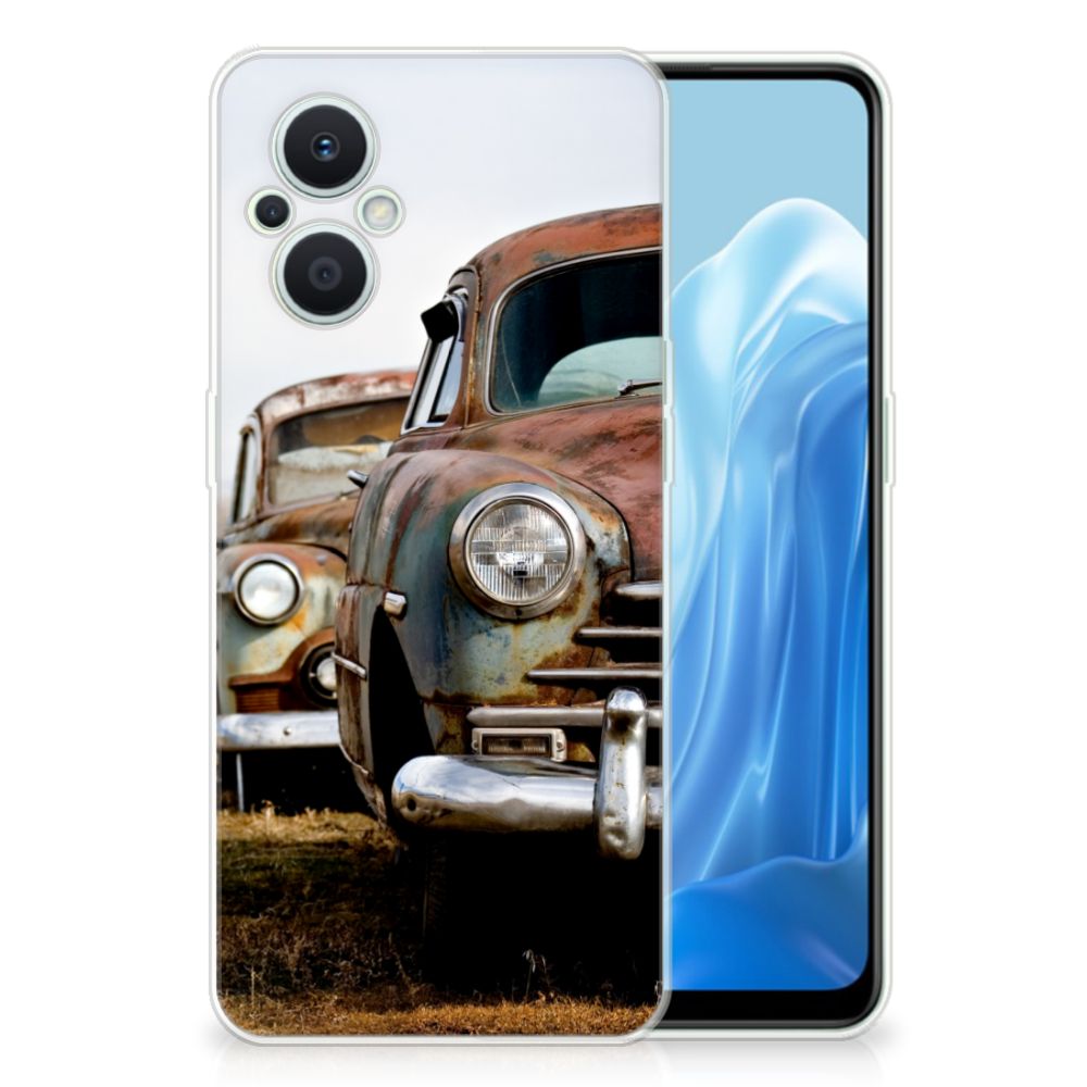 OPPO Reno8 Lite Siliconen Hoesje met foto Vintage Auto B2C Telecom
