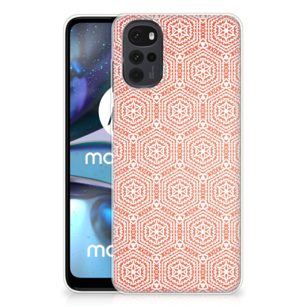 Motorola Moto G22 TPU bumper Pattern Orange B2C Telecom