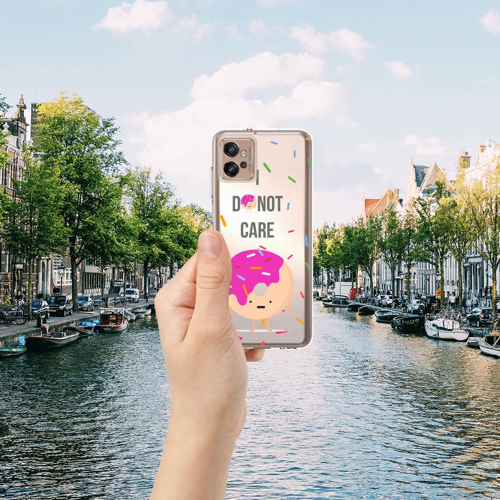 Motorola Moto G32 Siliconen Case Donut Roze B2C Telecom