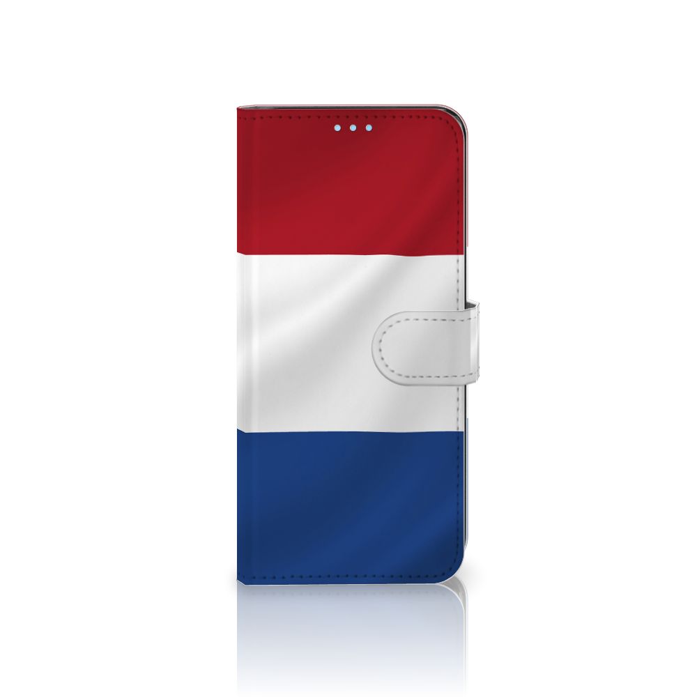 OPPO A74 4G Bookstyle Case Nederlandse Vlag met artistiek design van de Nederlandse vlag.