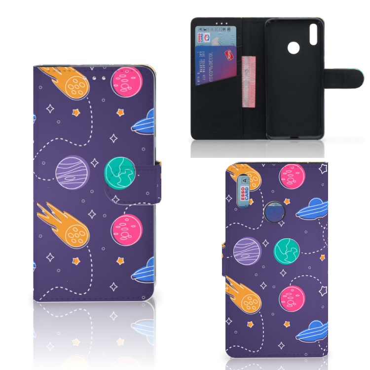 Huawei Y7 (2019) Wallet Case met Pasjes Space