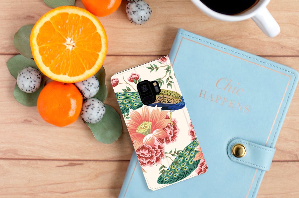 Hoesje maken voor Samsung Galaxy S9 Pink Peacock - B2C Telecom