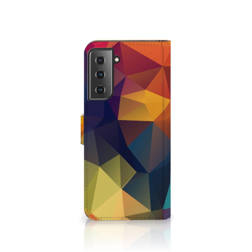 Samsung Galaxy S21 Plus Book Case Polygon Color