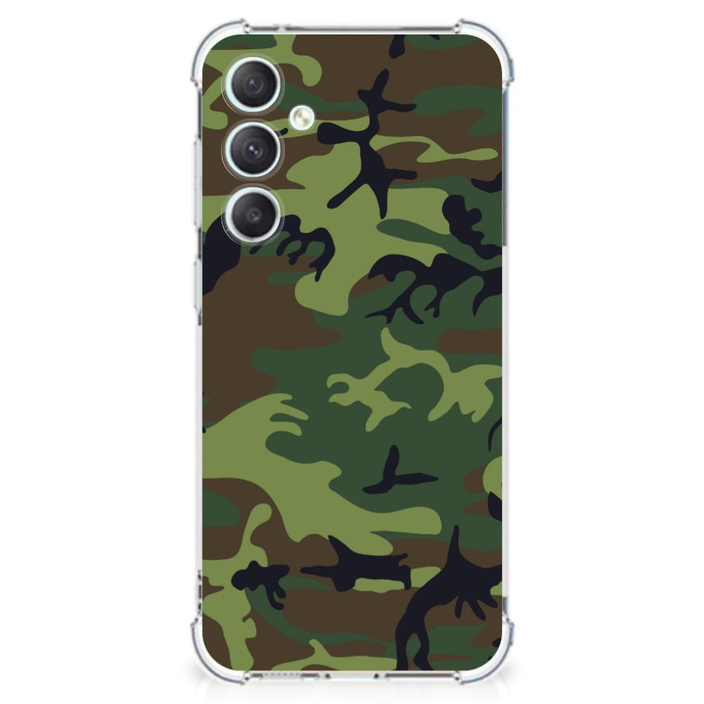 Samsung Galaxy S23 FE Doorzichtige Silicone Hoesje Army Dark B2C Telecom