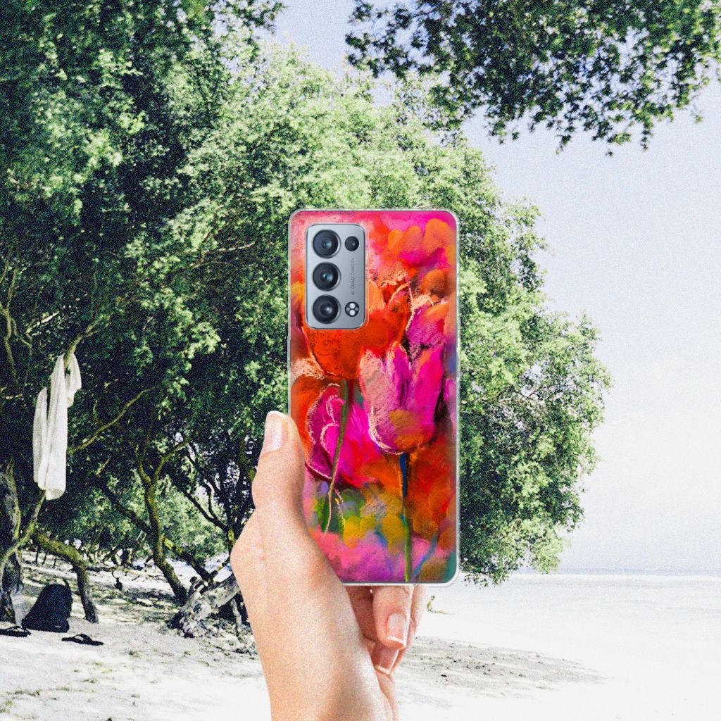 Hoesje maken OPPO Reno 6 Pro Plus 5G Tulips B2C Telecom