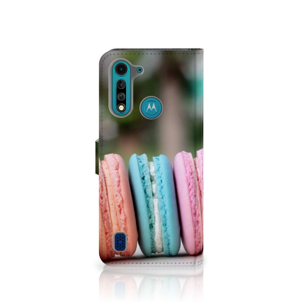 Motorola G8 Power Lite Book Cover Macarons