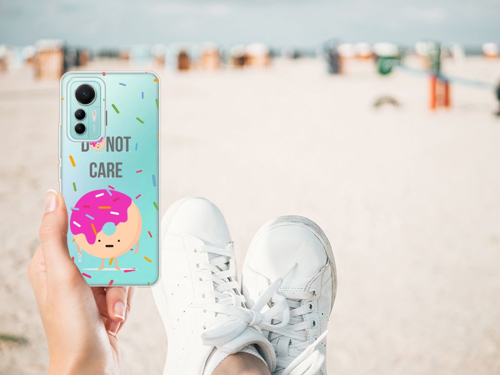 Xiaomi 12 Lite Siliconen Case Donut Roze B2C Telecom