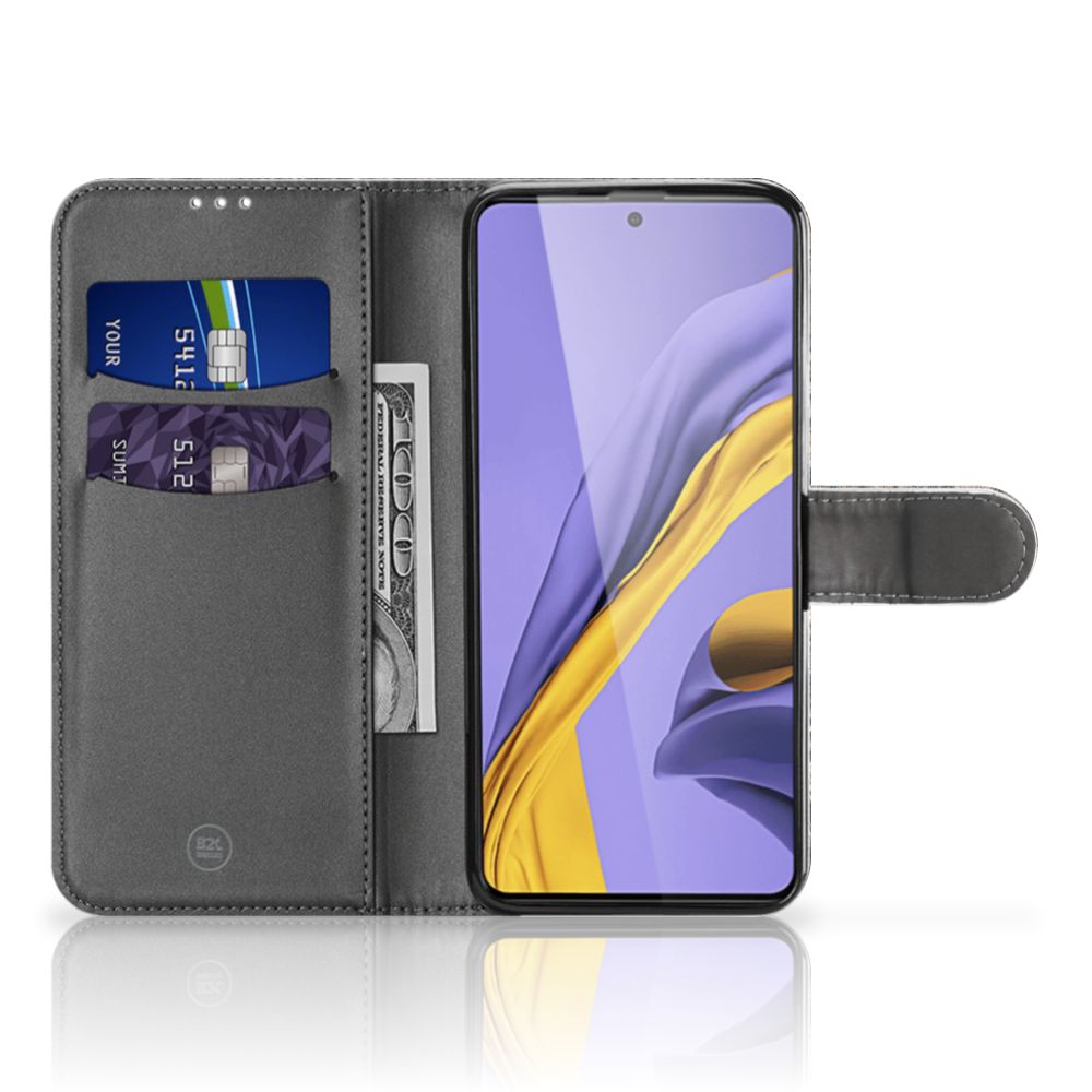 Samsung Galaxy A51 Telefoonhoesje met Pasjes Krokodillenprint