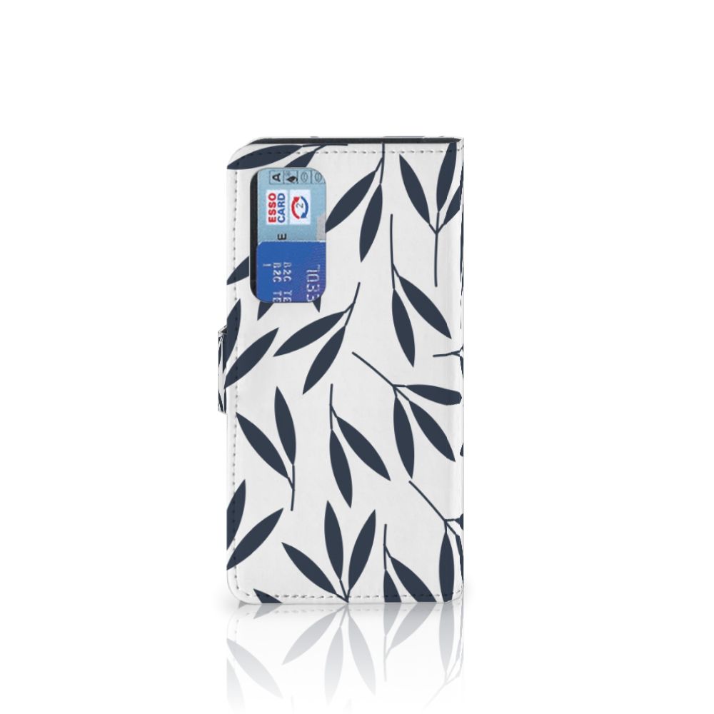 Huawei P40 Hoesje Leaves Blue