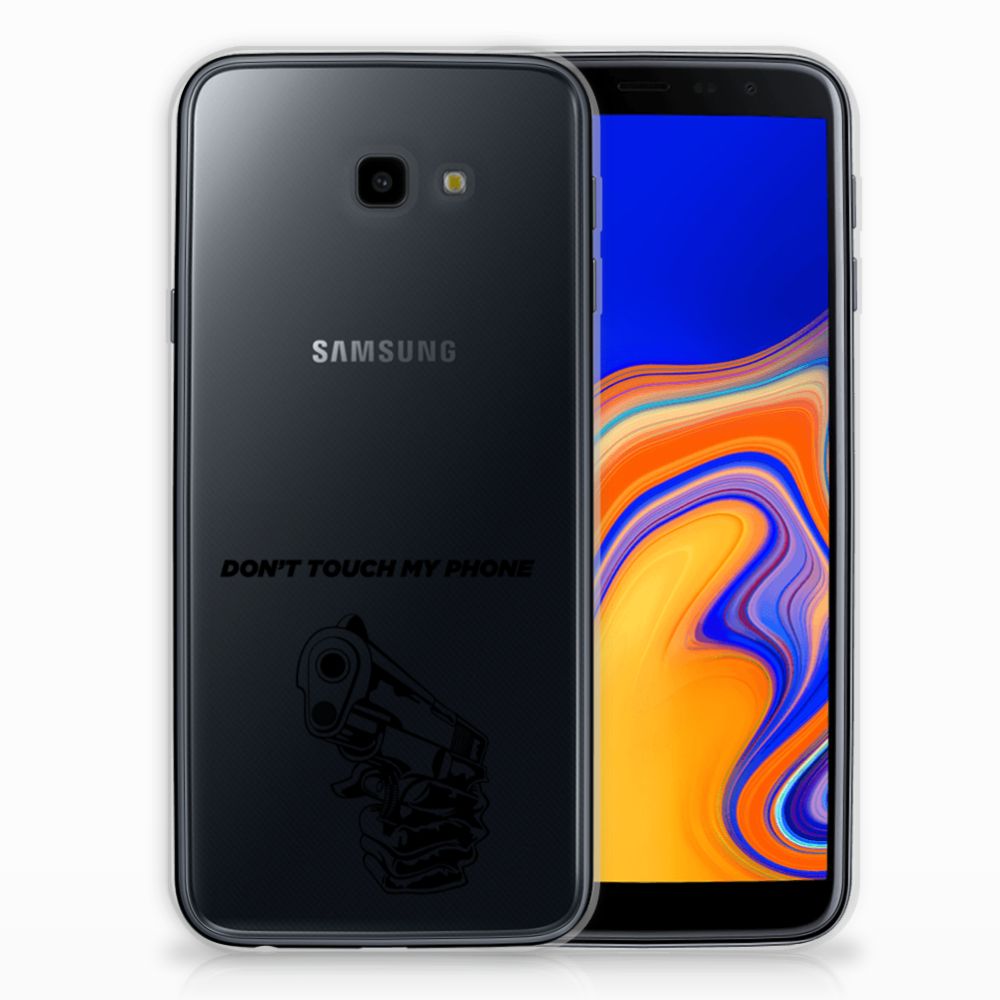 Samsung Galaxy J4 Plus (2018) Silicone-hoesje Gun Don't Touch My Phone