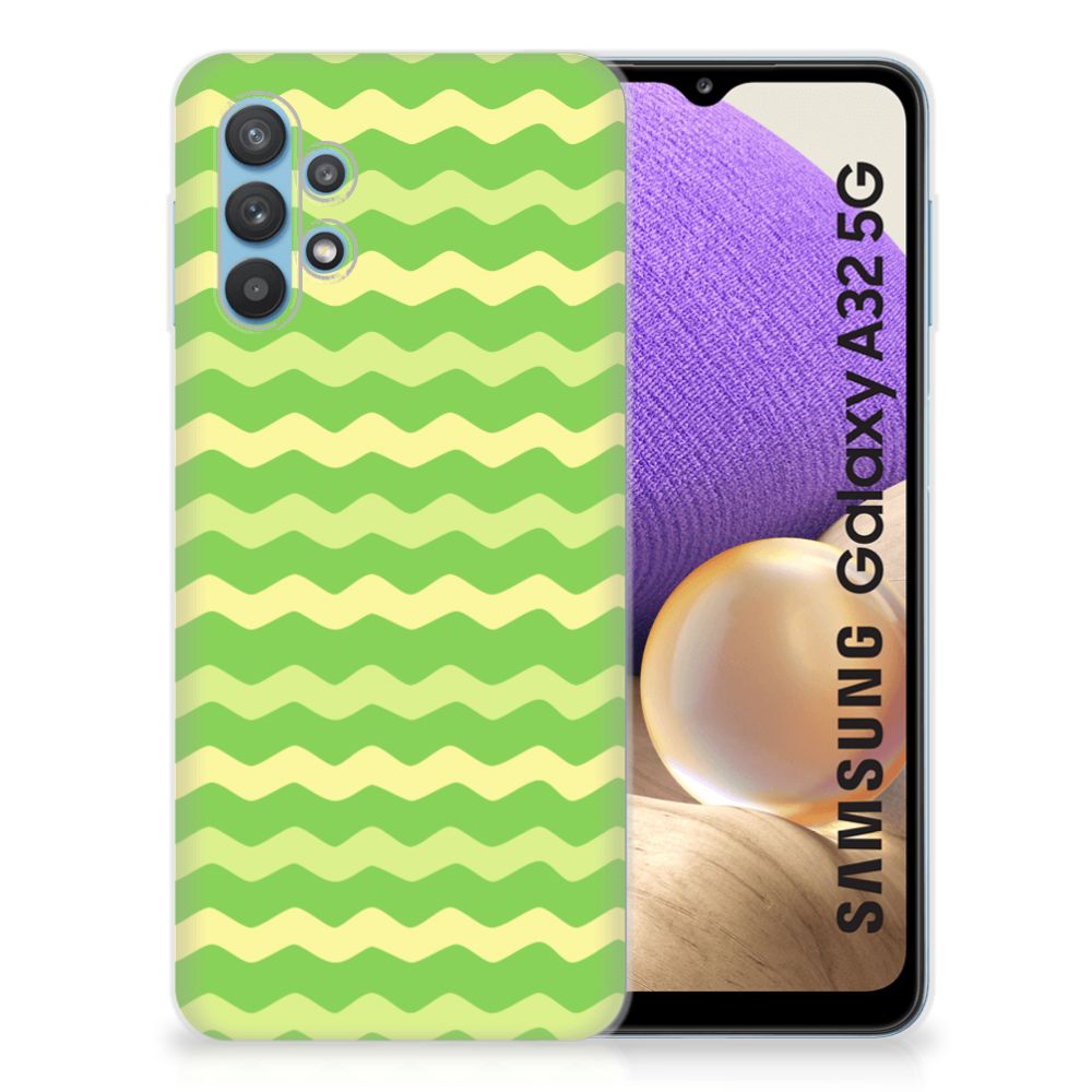 Samsung Galaxy A32 5G TPU bumper Waves Green B2C Telecom
