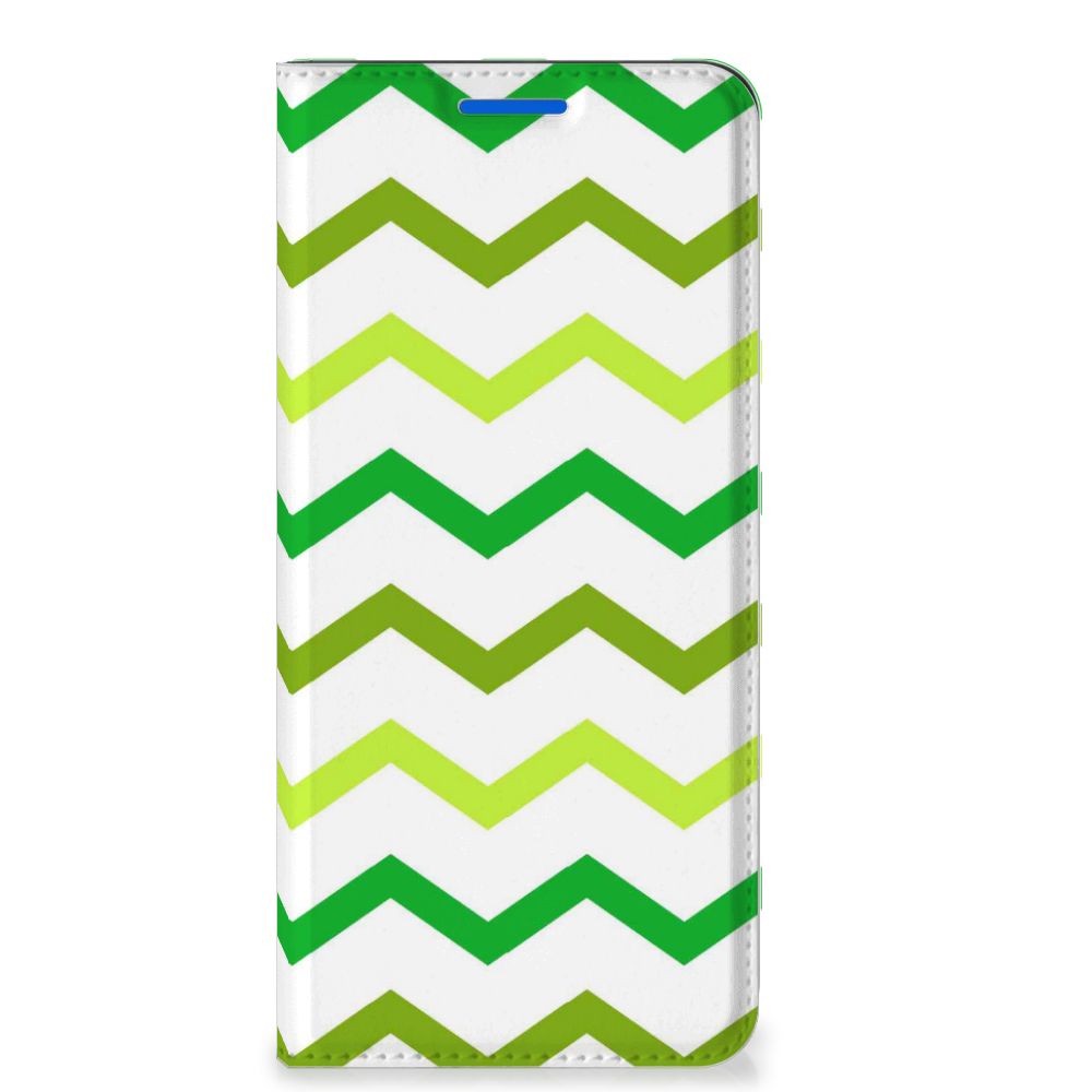 OPPO Reno6 5G Hoesje met Magneet Zigzag Groen - B2C Telecom