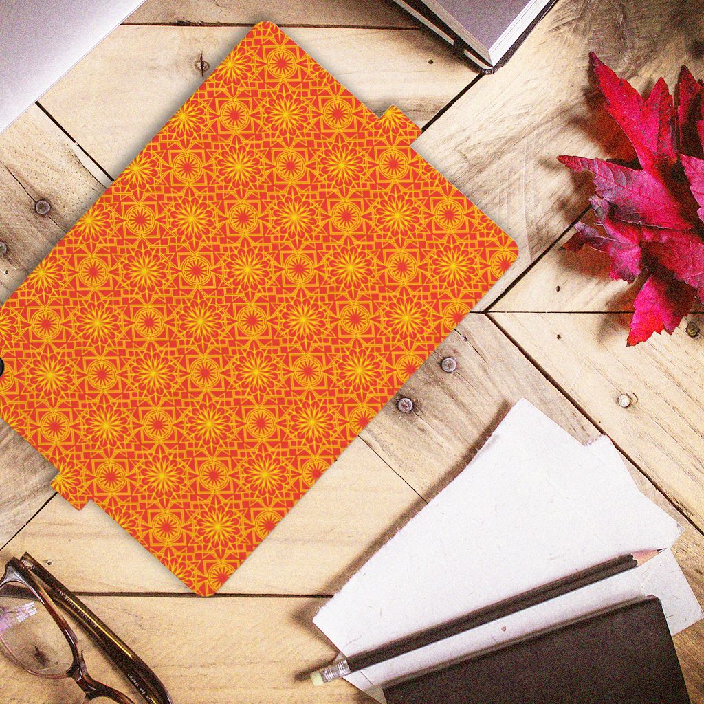 Samsung Galaxy Tab A8 2021/2022 Tablet Hoes Batik Oranje