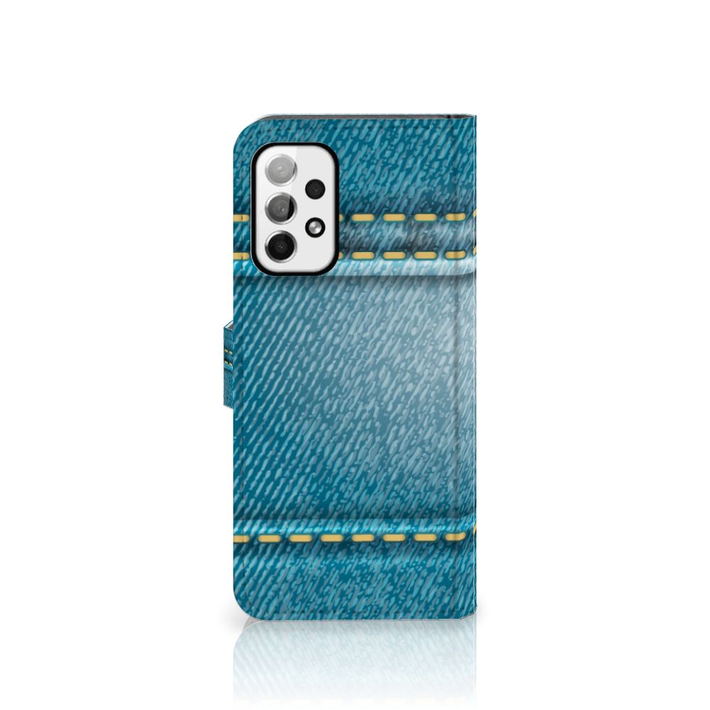 Samsung Galaxy A73 5G Wallet Case met Pasjes Jeans