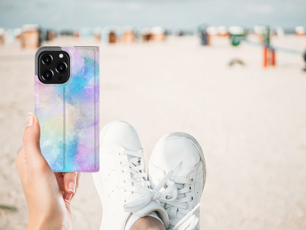Bookcase iPhone 13 Pro Watercolor Light - B2C Telecom
